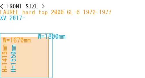 #LAUREL hard top 2000 GL-6 1972-1977 + XV 2017-